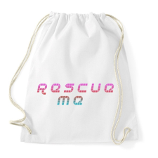 PRINTFASHION Rescue me - Sportzsák, Tornazsák - Fehér tornazsák