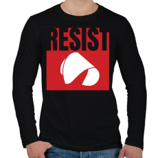 PRINTFASHION Resist - The Handmaid's Tale - Férfi hosszú ujjú póló - Fekete