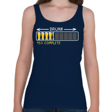 PRINTFASHION Részegedés folyamatban! - Női atléta - Sötétkék