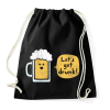 PRINTFASHION Részegedjünk le! - Sportzsák, Tornazsák - Fekete