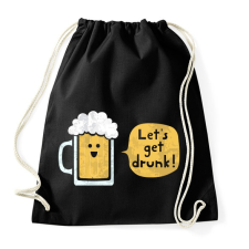 PRINTFASHION Részegedjünk le! - Sportzsák, Tornazsák - Fekete tornazsák