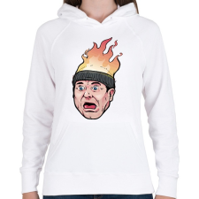 PRINTFASHION Reszkessetek betorok - Női kapucnis pulóver - Fehér női pulóver, kardigán