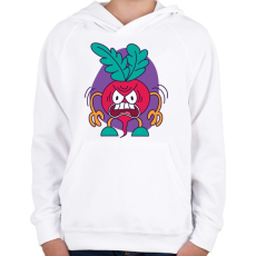PRINTFASHION Retek - Gyerek kapucnis pulóver - Fehér