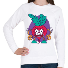 PRINTFASHION Retek - Női pulóver - Fehér női pulóver, kardigán