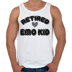 PRINTFASHION Retired emo kid - Férfi atléta - Fehér