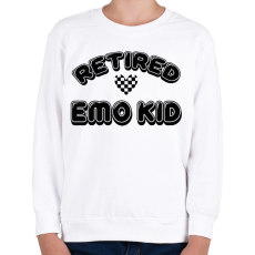 PRINTFASHION Retired emo kid - Gyerek pulóver - Fehér