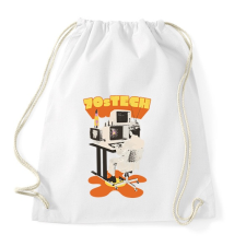 PRINTFASHION Retro - 70-es évek technológia - Sportzsák, Tornazsák - Fehér tornazsák