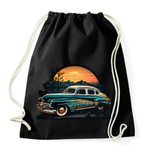 PRINTFASHION Retro autó naplementénél - Sportzsák, Tornazsák - Fekete tornazsák