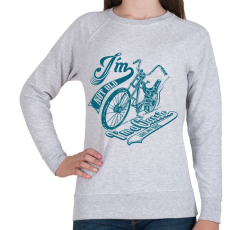 PRINTFASHION Retro bicikli - Női pulóver - Sport szürke