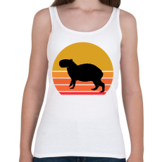 PRINTFASHION Retro Capybara - Női atléta - Fehér