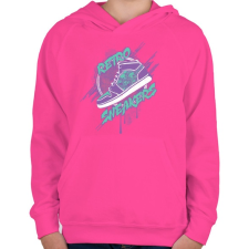 PRINTFASHION Retro csuka - Gyerek kapucnis pulóver - Fukszia gyerek pulóver, kardigán