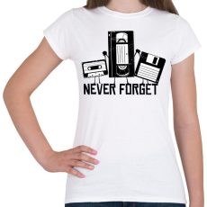 PRINTFASHION Retro cuccok - Női póló - Fehér