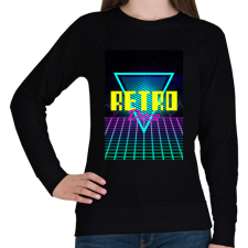 PRINTFASHION Retro disco - Női pulóver - Fekete női pulóver, kardigán