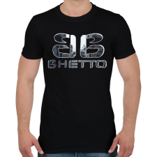 PRINTFASHION retro getto - Férfi póló - Fekete férfi póló