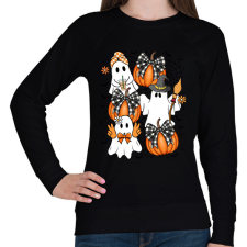 PRINTFASHION retro hallowen - Női pulóver - Fekete női pulóver, kardigán