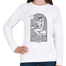 PRINTFASHION Retro hangulat - 50-es évek - Női pulóver - Fehér