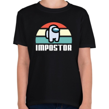 PRINTFASHION Retro Impostor - Gyerek póló - Fekete gyerek póló