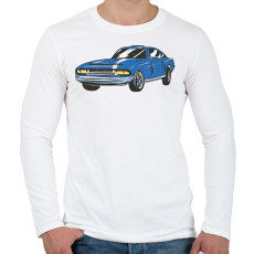 PRINTFASHION Retro kocsi - Férfi hosszú ujjú póló - Fehér