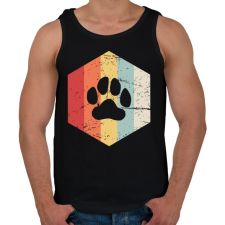 PRINTFASHION Retro medvemancs - Férfi atléta - Fekete atléta, trikó