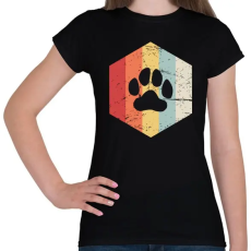 PRINTFASHION Retro medvemancs - Női póló - Fekete