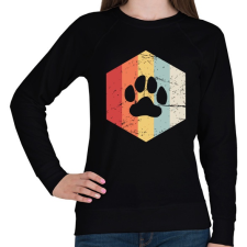 PRINTFASHION Retro medvemancs - Női pulóver - Fekete női pulóver, kardigán