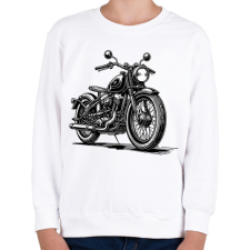 PRINTFASHION Retro motor - Gyerek pulóver - Fehér gyerek pulóver, kardigán