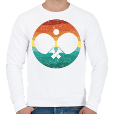 PRINTFASHION Retro pingpong - Férfi pulóver - Fehér férfi pulóver, kardigán