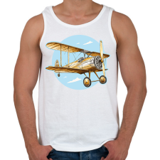 PRINTFASHION Retro repülő - Férfi atléta - Fehér atléta, trikó