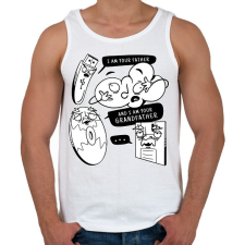 PRINTFASHION Retro tárhelyek - Férfi atléta - Fehér atléta, trikó