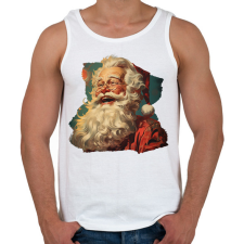 PRINTFASHION Retro télapó - Férfi atléta - Fehér atléta, trikó