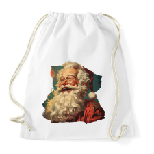 PRINTFASHION Retro télapó - Sportzsák, Tornazsák - Fehér tornazsák