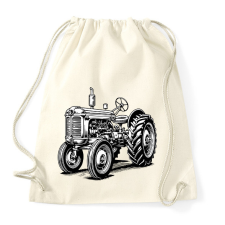 PRINTFASHION Retro traktor - Sportzsák, Tornazsák - Natúr tornazsák