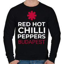 PRINTFASHION RHCP BUDAPEST - Férfi pulóver - Fekete férfi pulóver, kardigán
