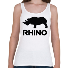 PRINTFASHION Rhino  - Női atléta - Fehér női trikó