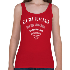 PRINTFASHION Ria ria Hungária - Női atléta - Cseresznyepiros női trikó