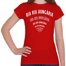PRINTFASHION Ria ria Hungária - Női póló - Piros női póló
