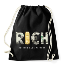 PRINTFASHION Rich - Gazdag - Sportzsák, Tornazsák - Fekete tornazsák