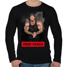 PRINTFASHION Rich Piana - Férfi hosszú ujjú póló - Fekete férfi póló