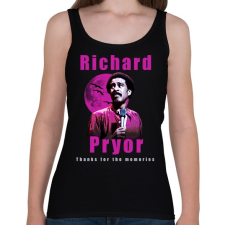 PRINTFASHION Richard Pryor Thanks for the memories - Női atléta - Fekete női trikó