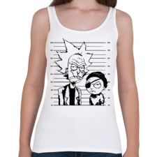 PRINTFASHION Rick és morty - Női atléta - Fehér női trikó