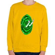 PRINTFASHION RickFck - Gyerek pulóver - Sárga gyerek pulóver, kardigán
