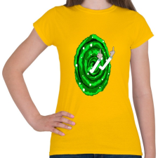 PRINTFASHION RickFck - Női póló - Sárga női póló