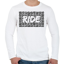 PRINTFASHION RIDE - Férfi hosszú ujjú póló - Fehér férfi póló