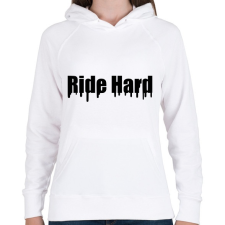 PRINTFASHION Ride Hard - Női kapucnis pulóver - Fehér női pulóver, kardigán