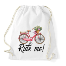 PRINTFASHION Ride me! - Sportzsák, Tornazsák - Fehér tornazsák