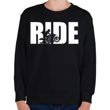 PRINTFASHION Ride motoros póló - Gyerek pulóver - Fekete gyerek pulóver, kardigán
