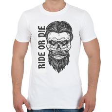 PRINTFASHION Ride or Die - Férfi póló - Fehér