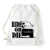 PRINTFASHION Ride or DIE - Sportzsák, Tornazsák - Fehér