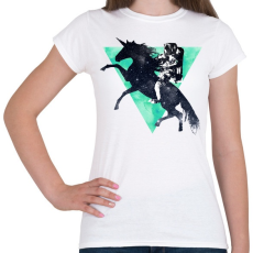 PRINTFASHION Ride the universe - Női póló - Fehér