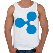 PRINTFASHION Ripple - Férfi atléta - Fehér atléta, trikó